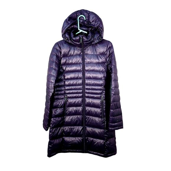 Andrew Marc Womens Jacket Coat M Puffer Down Lightweight Packable Long Quilted - Picture 1 of 12